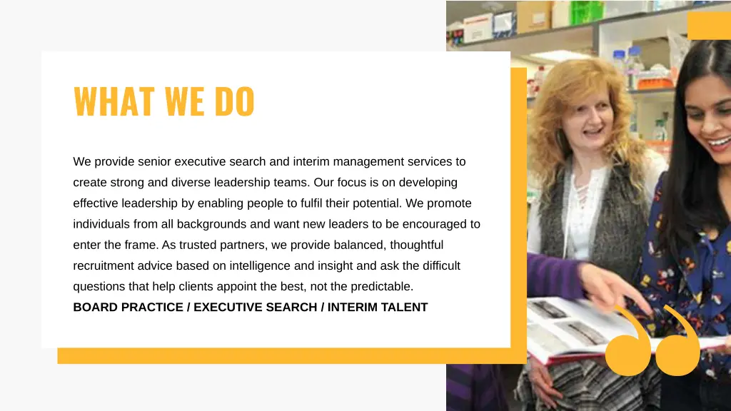 what we do