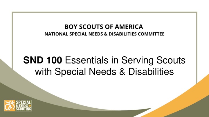 snd 100 essentials in serving scouts with special