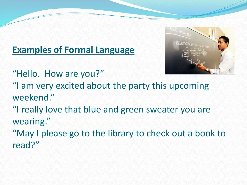 examples of formal language