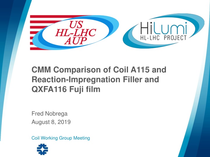 cmm comparison of coil a115 and reaction