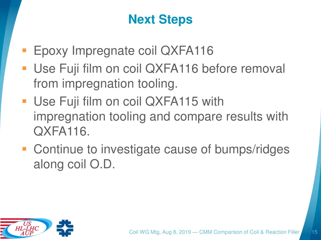 next steps