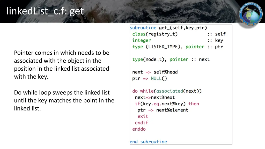 linkedlist c f get