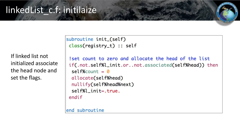 linkedlist c f initilaize