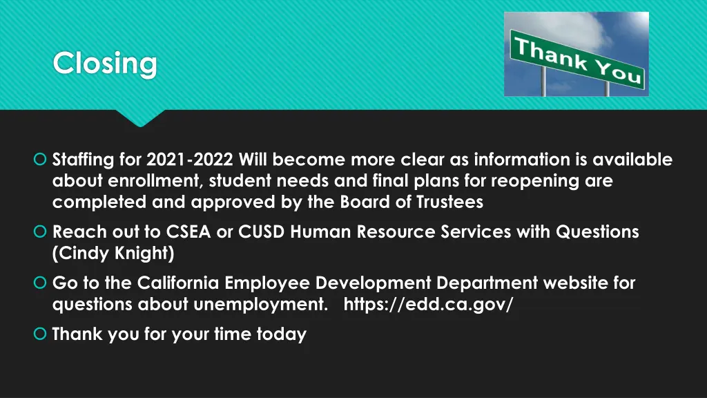 closing