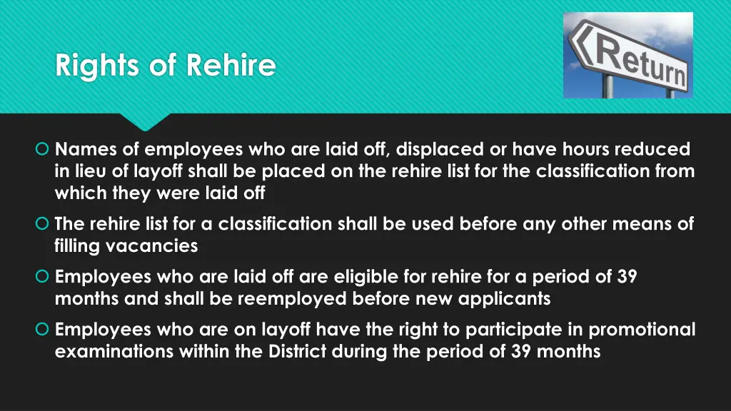 rights of rehire