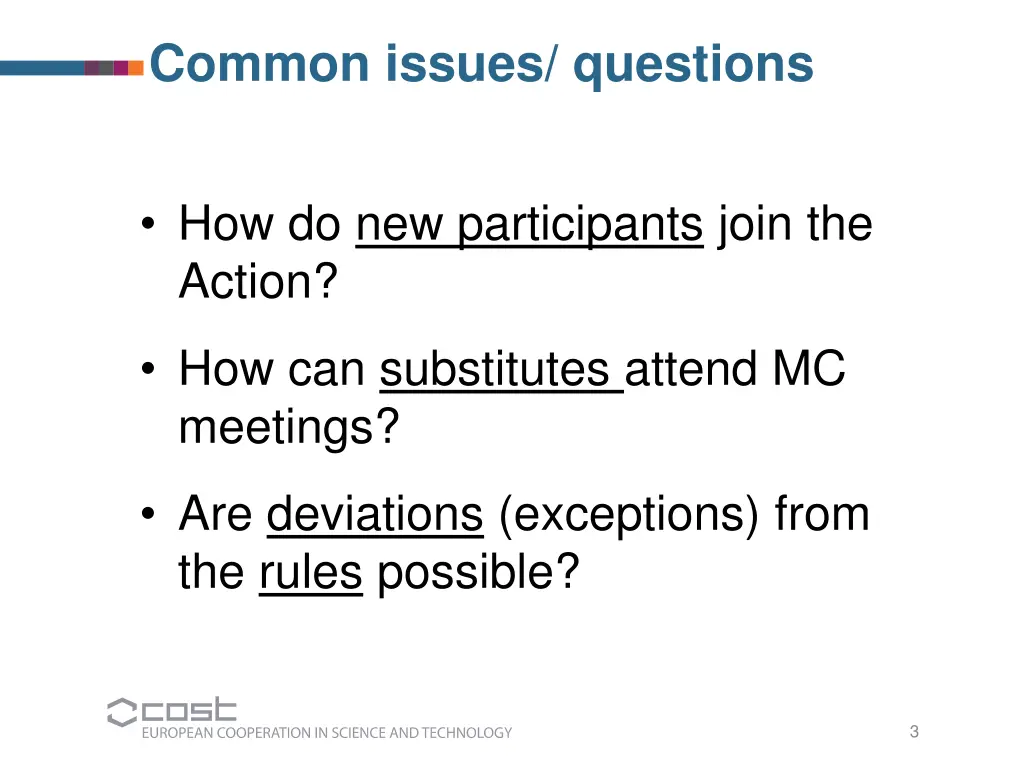 common issues questions