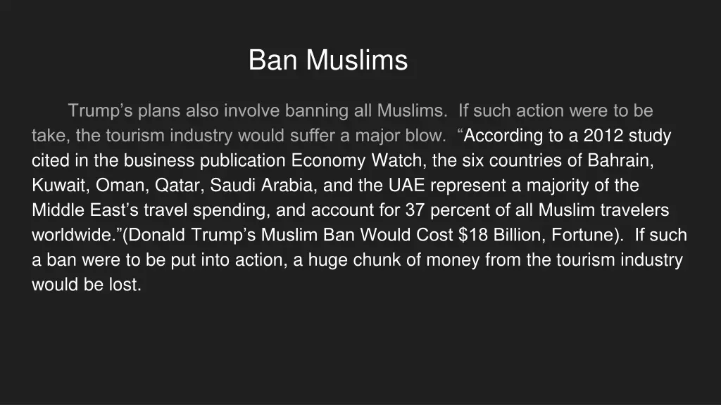 ban muslims