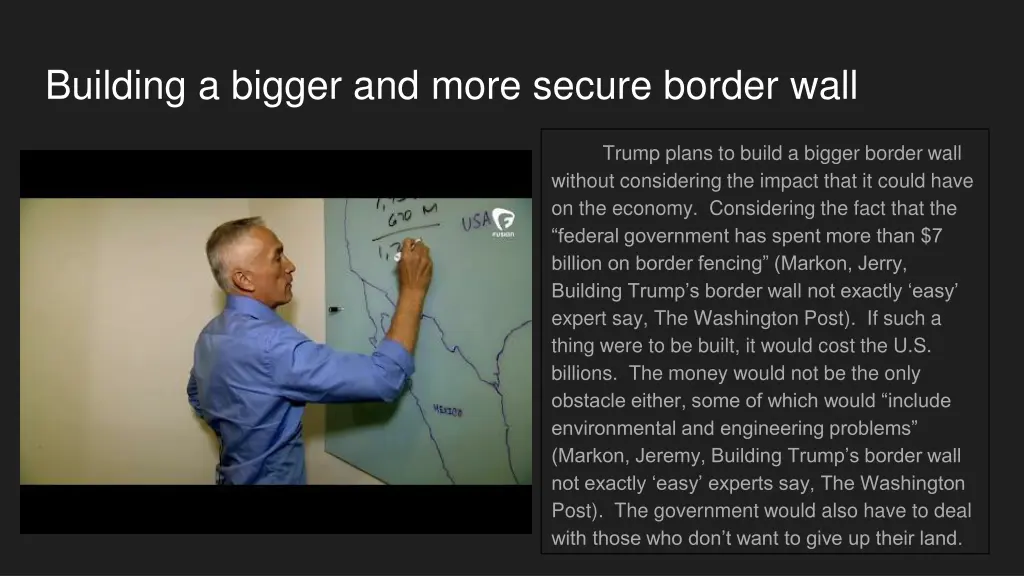 building a bigger and more secure border wall