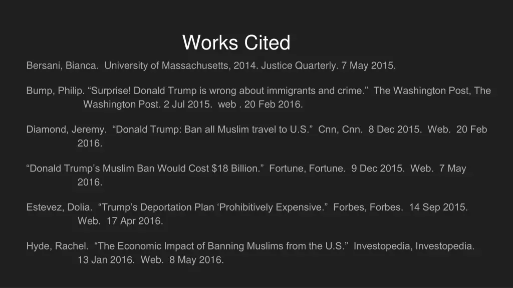 works cited