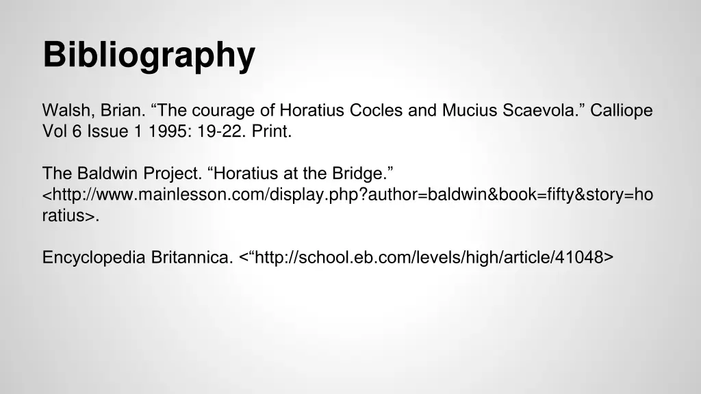 bibliography