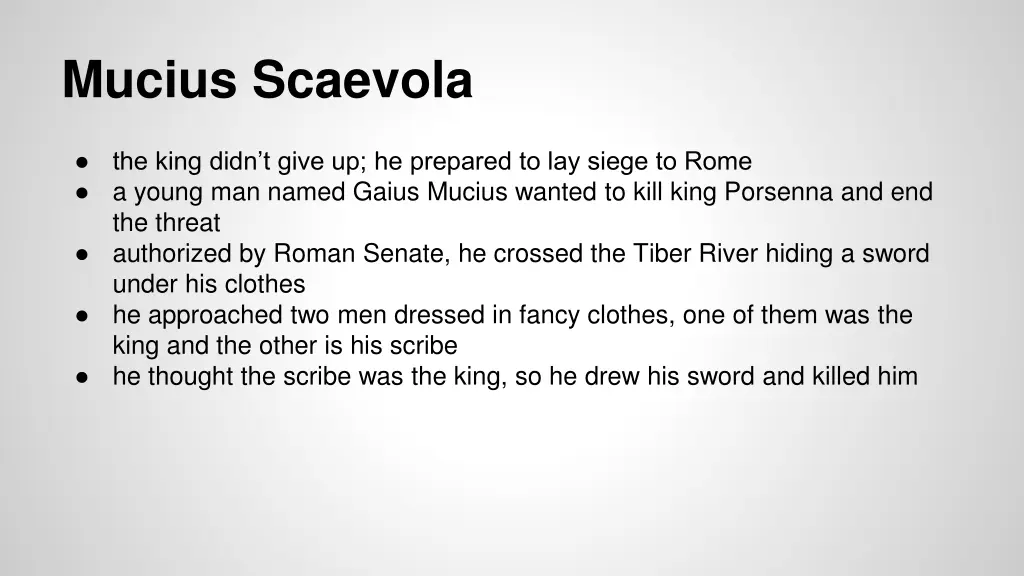 mucius scaevola