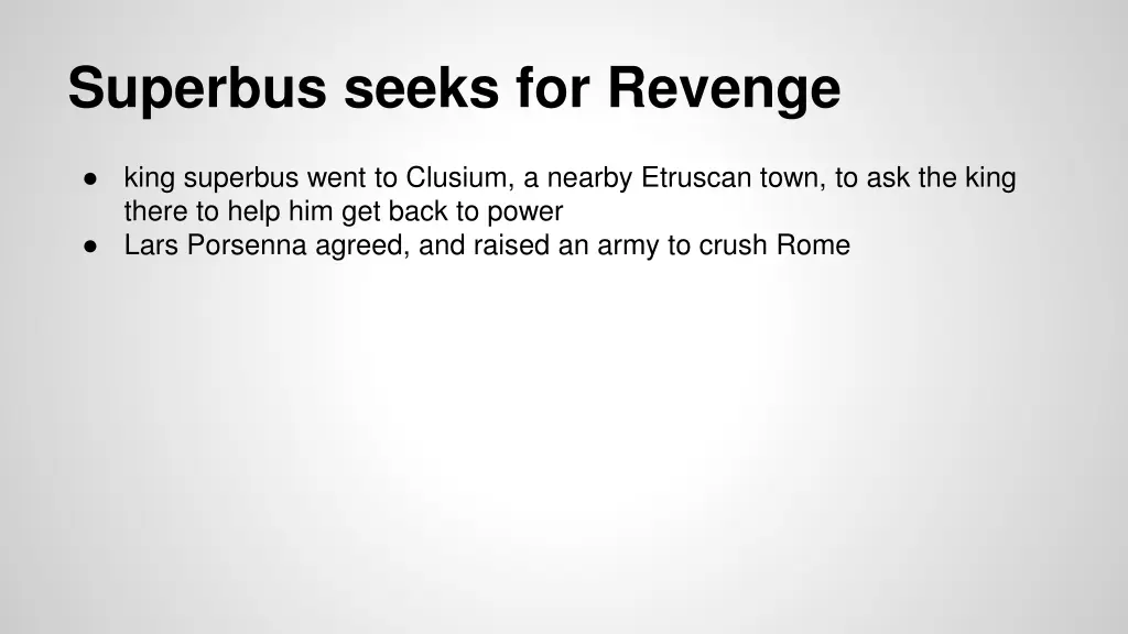 superbus seeks for revenge
