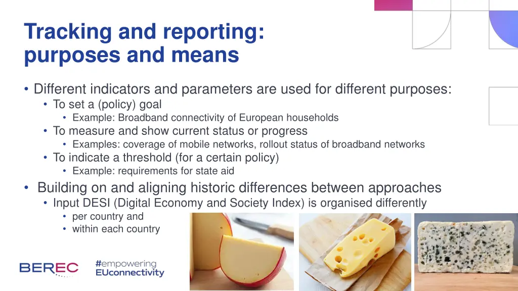tracking and reporting purposes and means