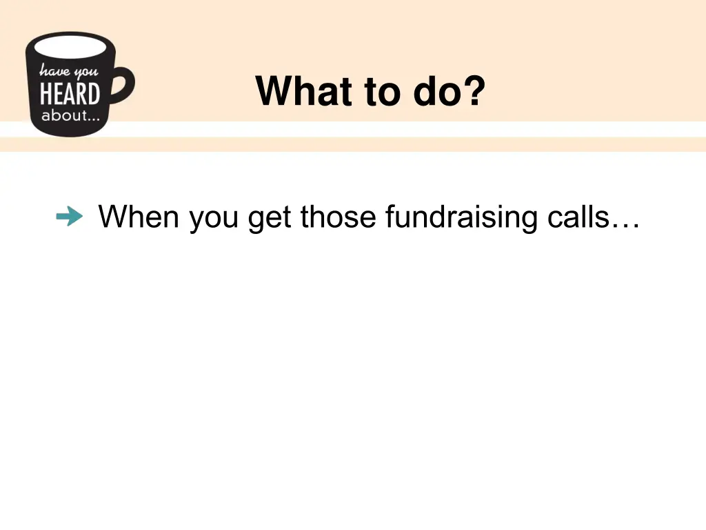 what to do