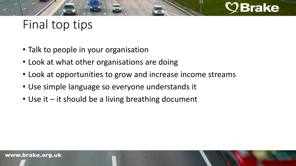 final top tips