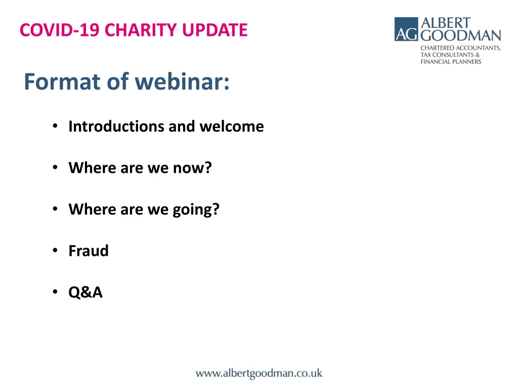 covid 19 charity update 1