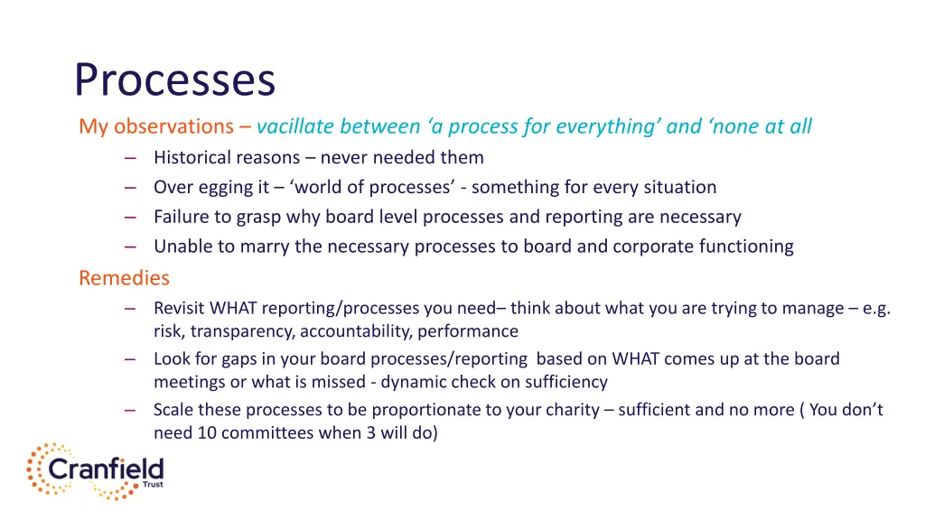 processes my observations vacillate between