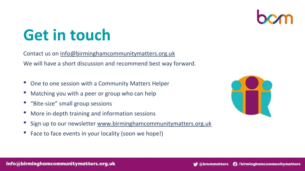 get in touch