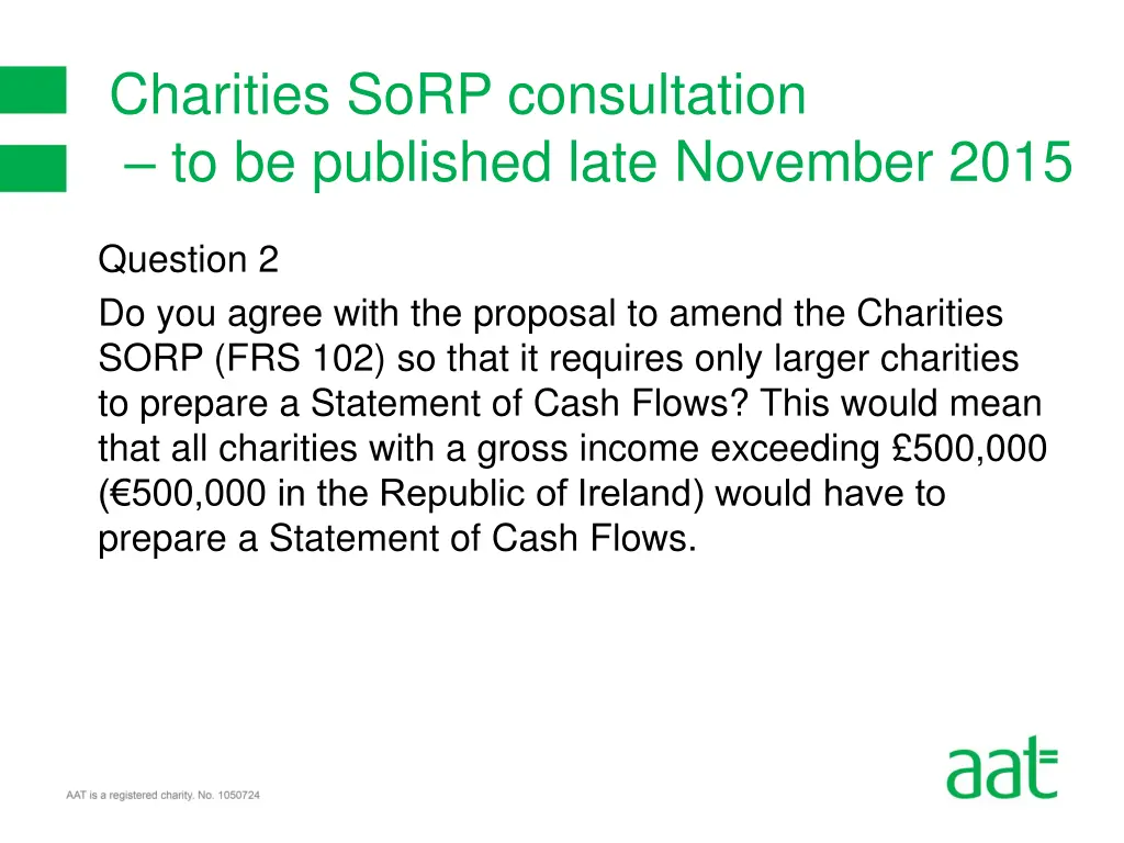 charities sorp consultation to be published late