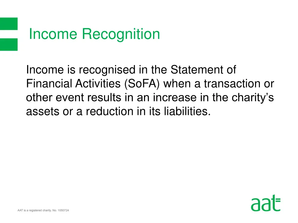 income recognition