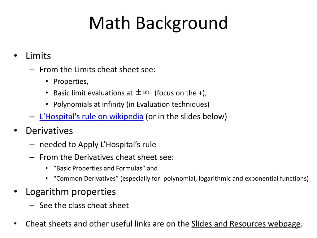 math background