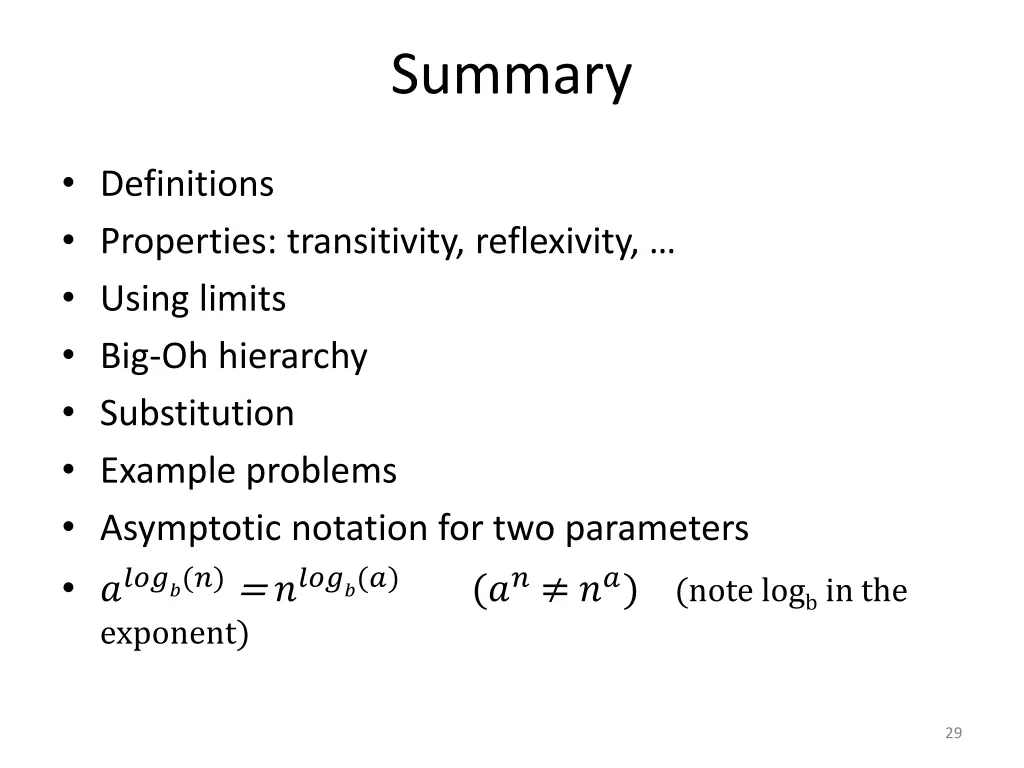summary