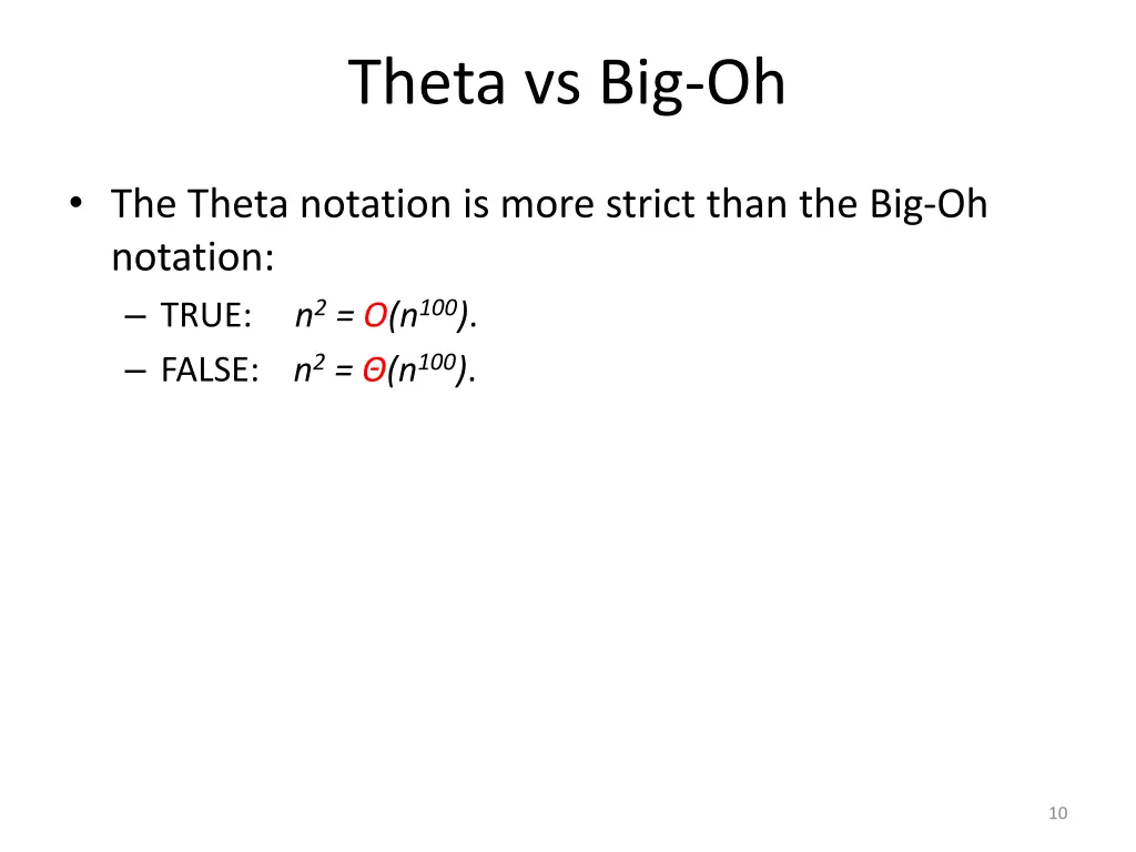 theta vs big oh