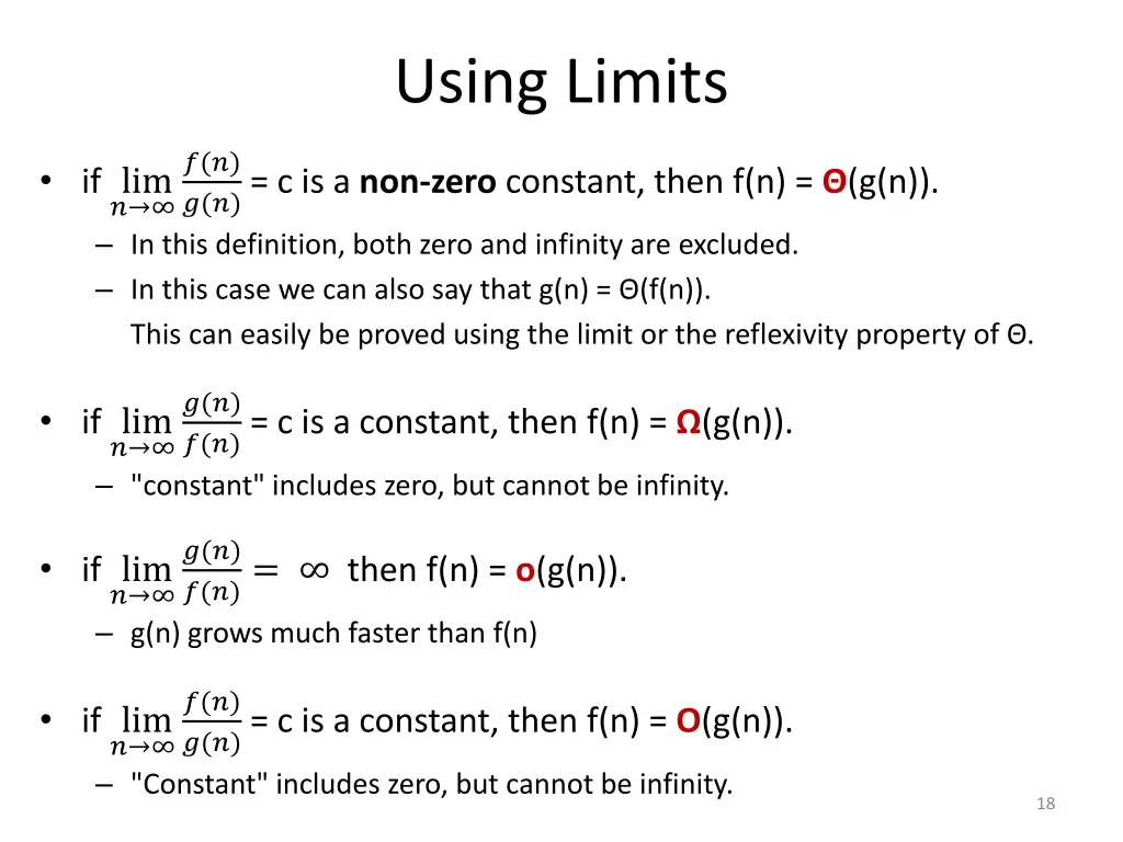 using limits 1