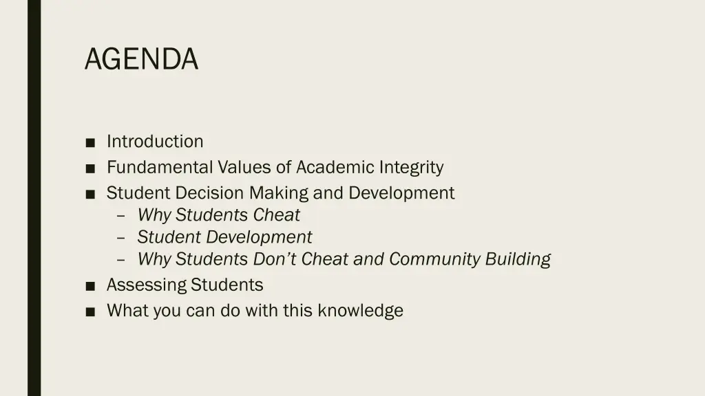 agenda