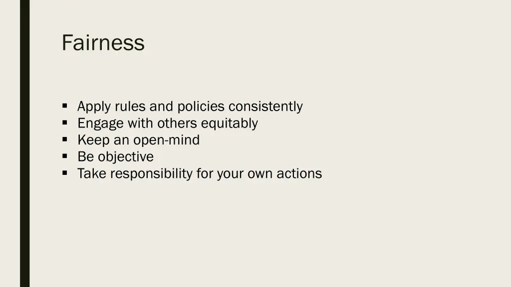 fairness