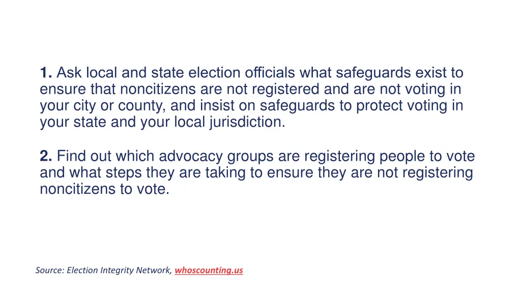 1 ask local and state election officials what