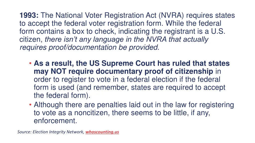 1993 the national voter registration act nvra