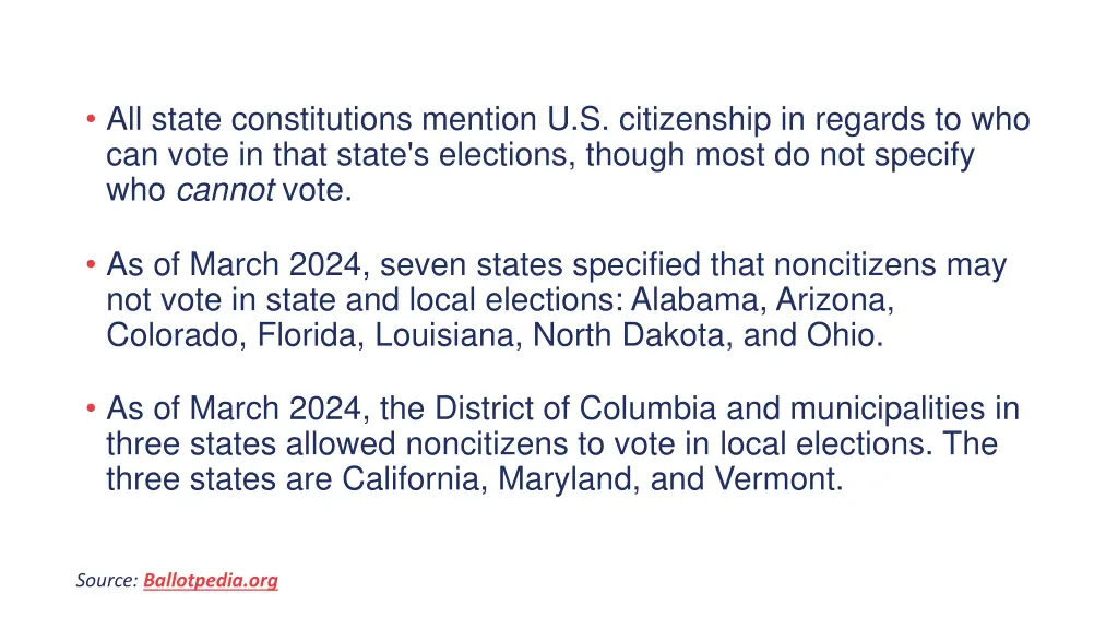 all state constitutions mention u s citizenship