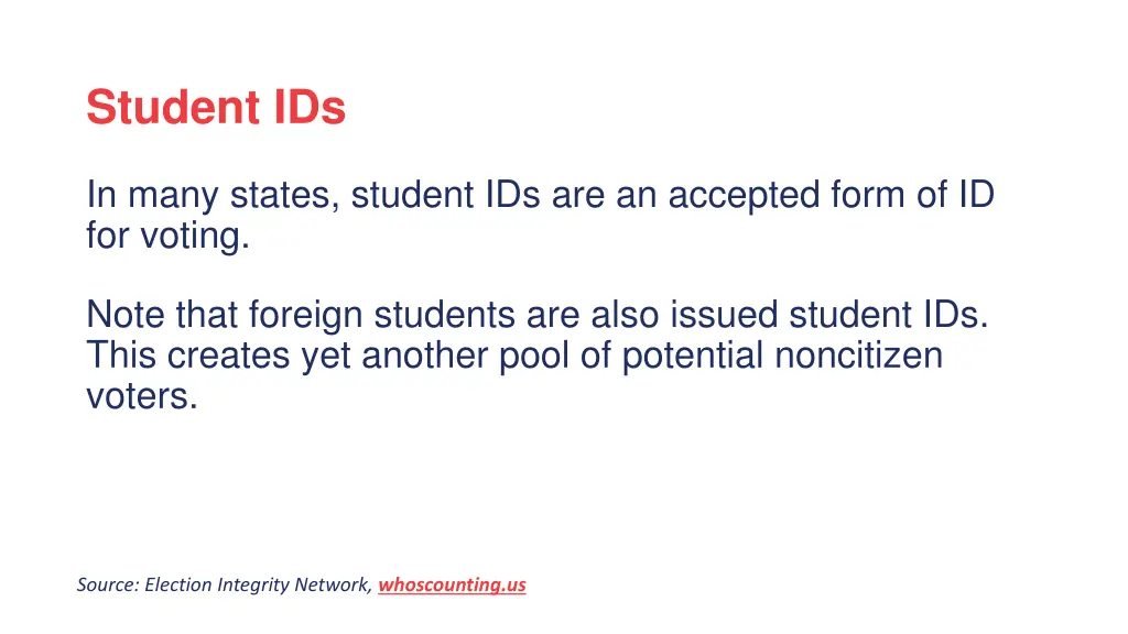 student ids