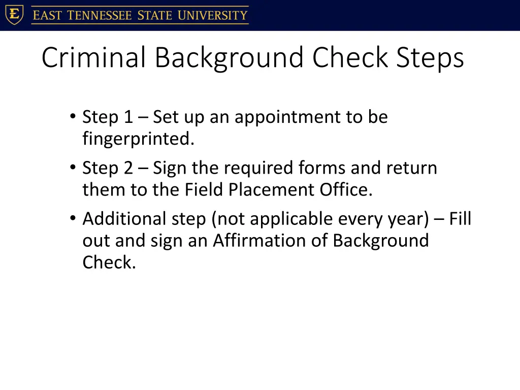 criminal background check steps