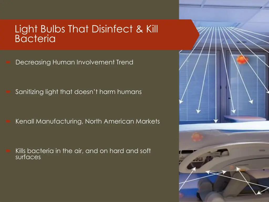 light bulbs that disinfect kill bacteria