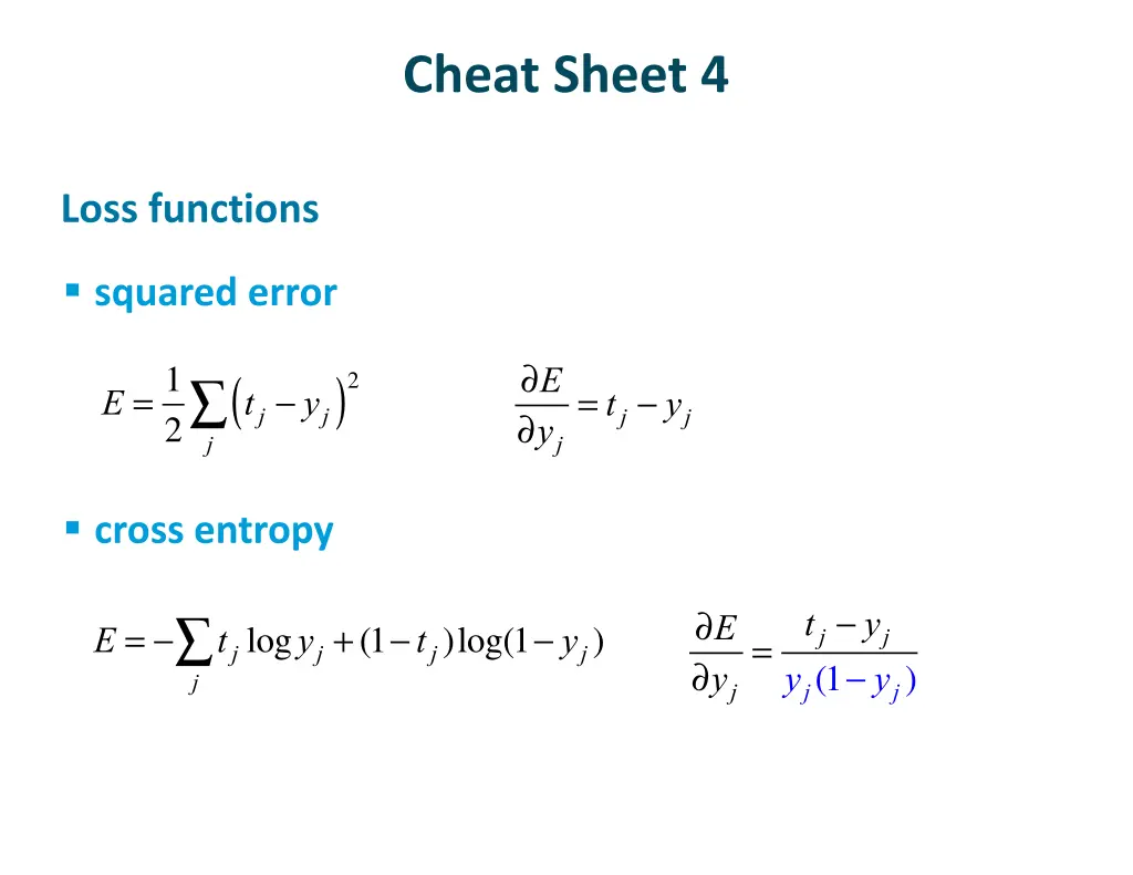 cheat sheet 4