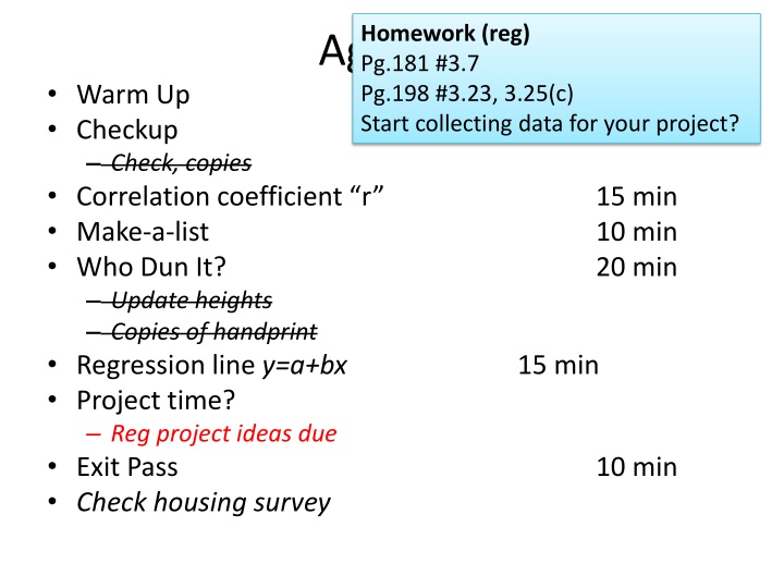 homework reg