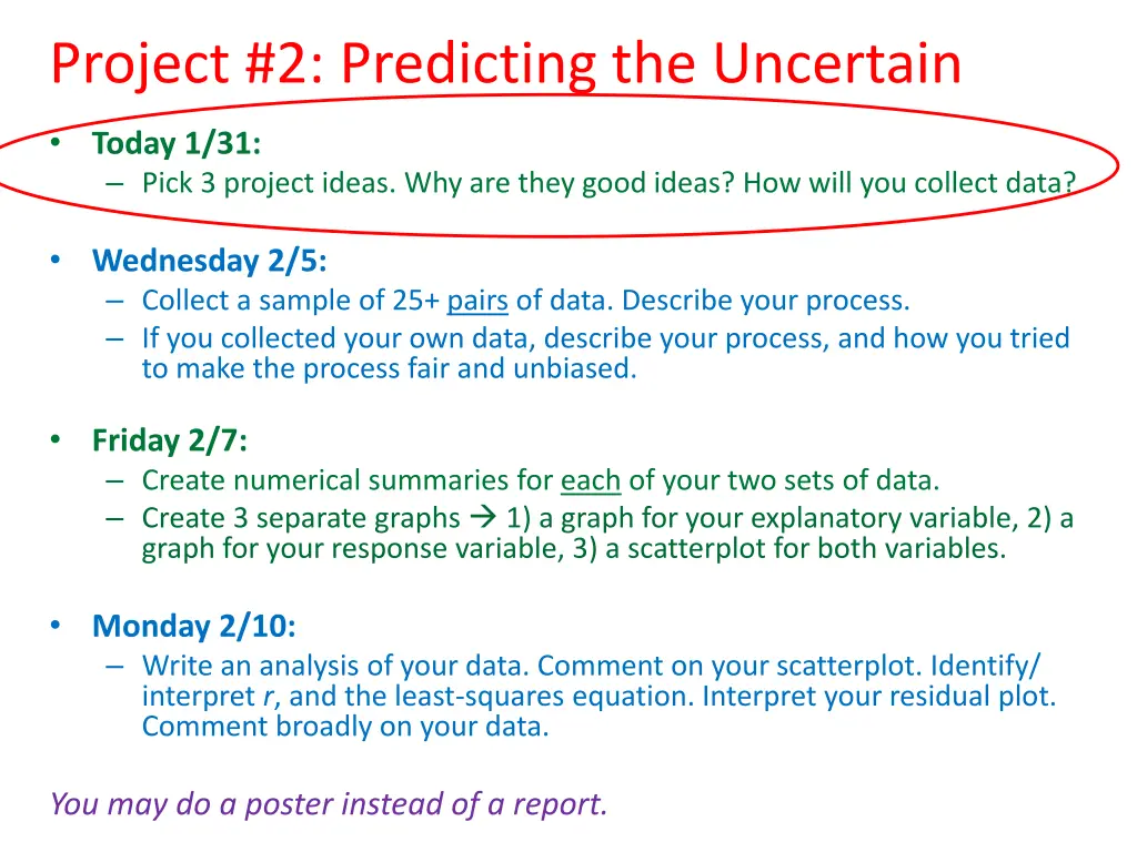 project 2 predicting the uncertain