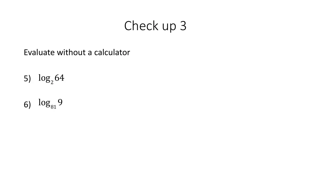 check up 3