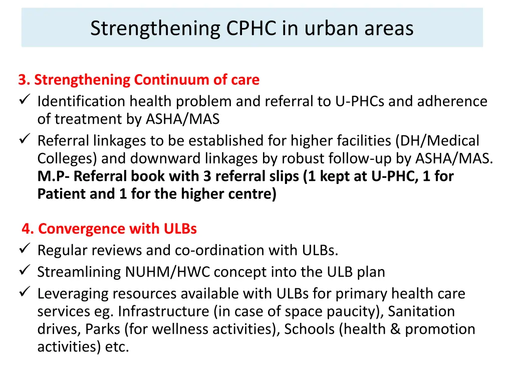 strengthening cphc in urban areas 4