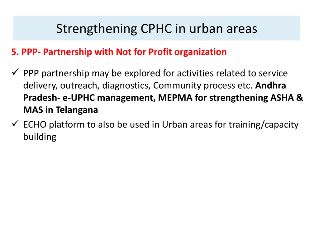 strengthening cphc in urban areas 5