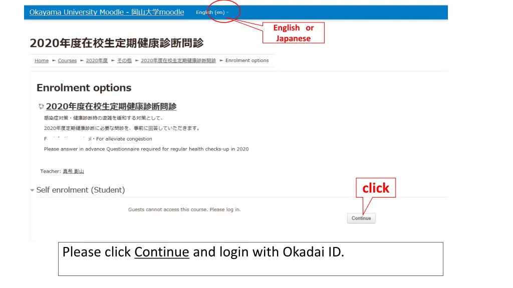 english or japanese