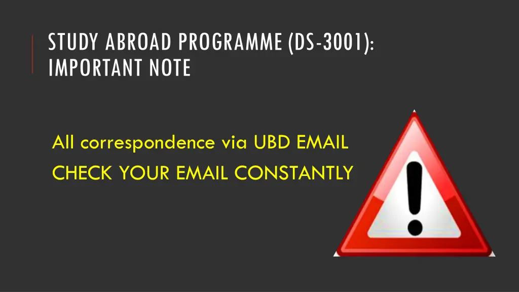 study abroad programme ds 3001 important note 2