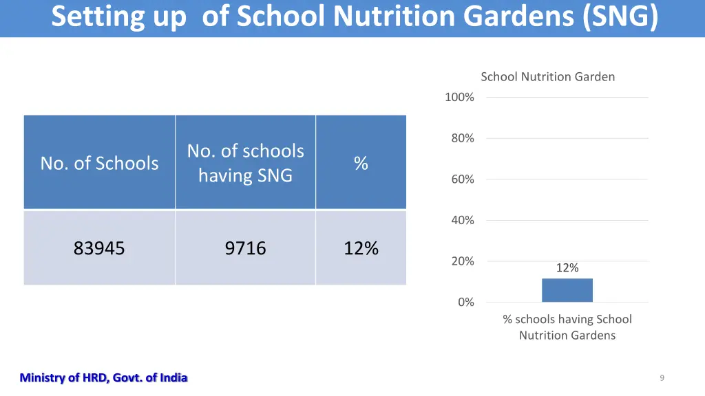 setting up of school nutrition gardens sng