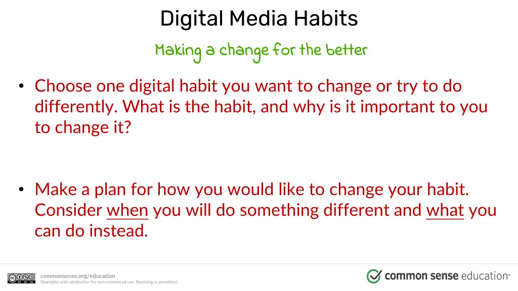 digital media habits making a change