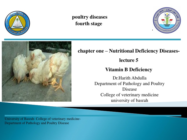 poultry diseases fourth stage