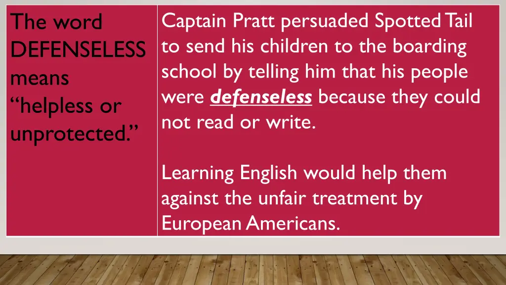 captain pratt persuaded spotted tail to send