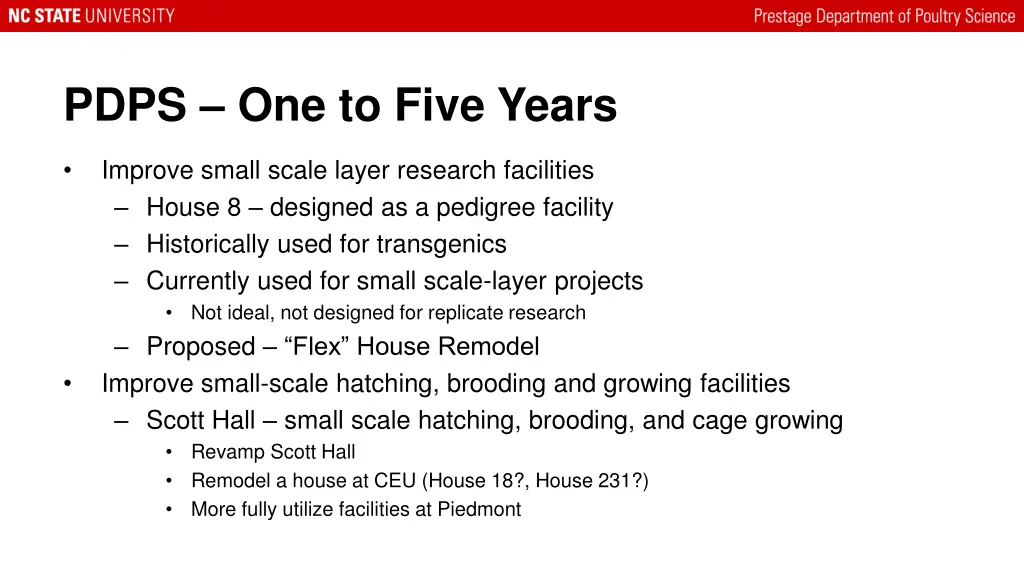 pdps one to five years 1