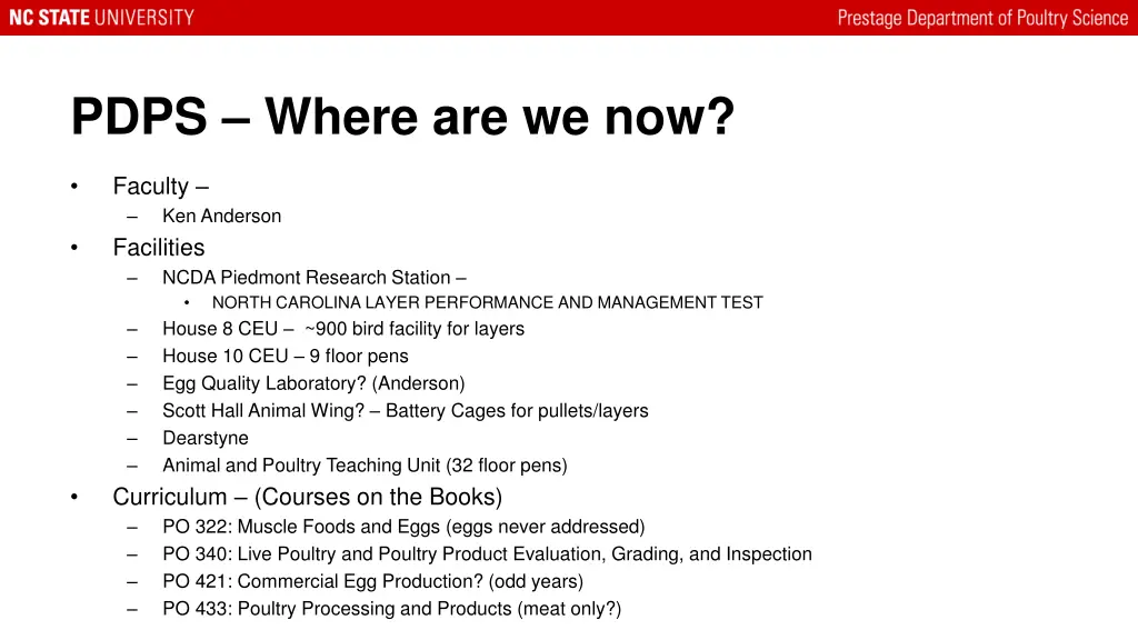 pdps where are we now